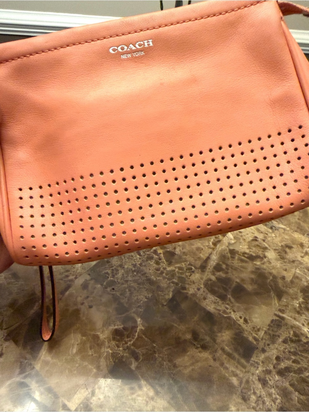 Coach Legacy Perforated Leather Large Wristlet Clutch - MSRP $160 - Picture 10 of 13